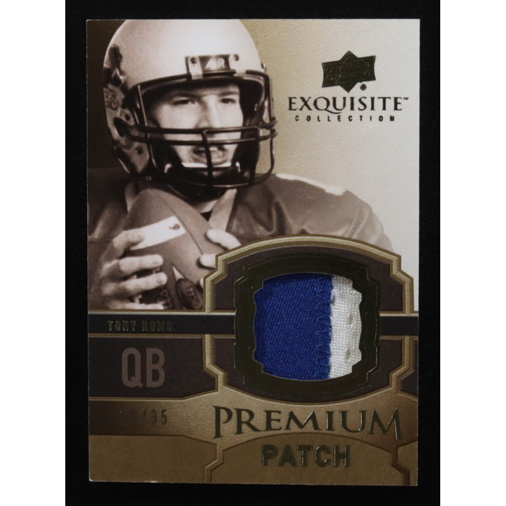 Tony Romo 2010 Upper Deck Premium Patch Exquisite Collection #EPP-TR #10/35 at PristineAuction.com