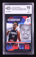 Victor Wembanyama 2023-24 SlamDeck Equipes De France Noel #29 RC (BCCG 10) at PristineAuction.com