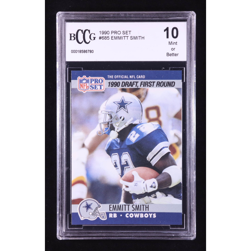 Emmitt Smith 1990 Pro Set #685 RC (BCCG 10) at PristineAuction.com