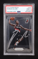 Damian Lillard Signed 2012 Panini Prizm #245 RC (PSA 9 | Auto 9) at PristineAuction.com