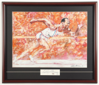 LeRoy Neiman Signed Custom Framed Cut Display with 'Jesse Owens' Art Print (PSA) at PristineAuction.com
