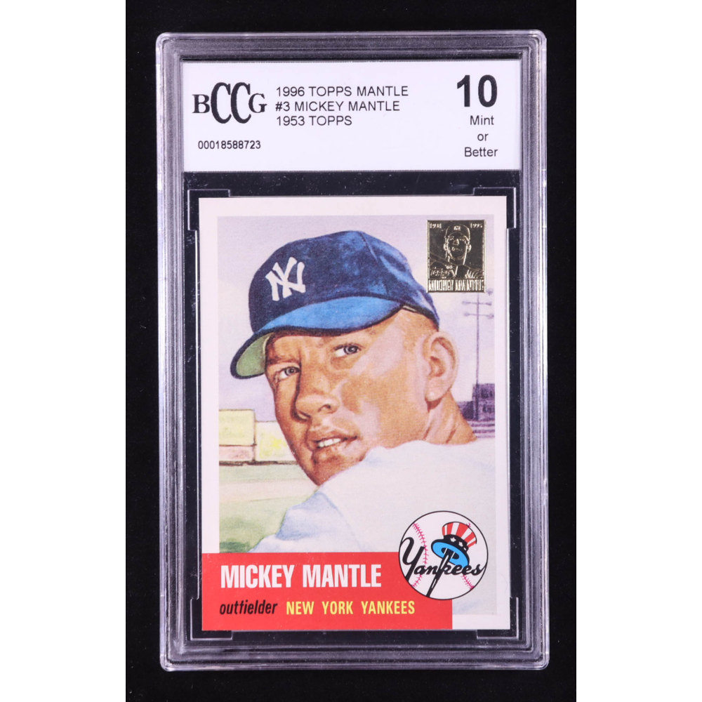 Mickey Mantle 1996 Topps Mantle #3 1953 Topps (BCCG 10) at PristineAuction.com
