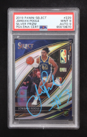 Jordan Poole Signed 2019 Select Silver Prizm #229 RC (PSA 9 | Auto 9) at PristineAuction.com