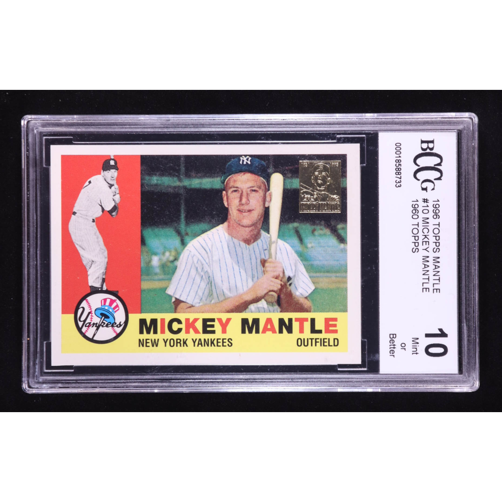 Mickey Mantle 1996 Topps Mantle #10 1960 Topps (BCCG 10) at PristineAuction.com