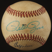 Pete Rose & Bobby Wine Signed 1983 World Series Baseball (PSA) at PristineAuction.com
