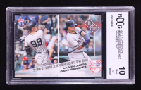 Aaron Judge RC / Gary Sanchez 2017 Topps Now #586 Yankees Duo (BCCG 10) at PristineAuction.com
