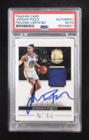Jordan Poole Signed 2019-20 Panini Noir New Wave Jerseys #16 #46/99 (PSA) at PristineAuction.com
