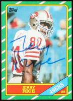 Jerry Rice Signed 1986 Topps #161 RC (JSA) at PristineAuction.com