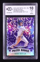 Bobby Witt Jr. 2019 Leaf Metal Special Release Prized Rookie Rainbow Purple #PR1905 #/15 RC (BCCG 10) at PristineAuction.com