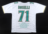 Tony Boselli Signed Career Highlight Stat Jersey (JSA) at PristineAuction.com