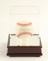 Mickey Mantle Signed OAL Baseball with Display Case (PSA Auto 9) at PristineAuction.com