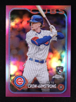 Pete Crow-Armstrong 2024 Topps Chrome Pink Refractors #16 RC at PristineAuction.com