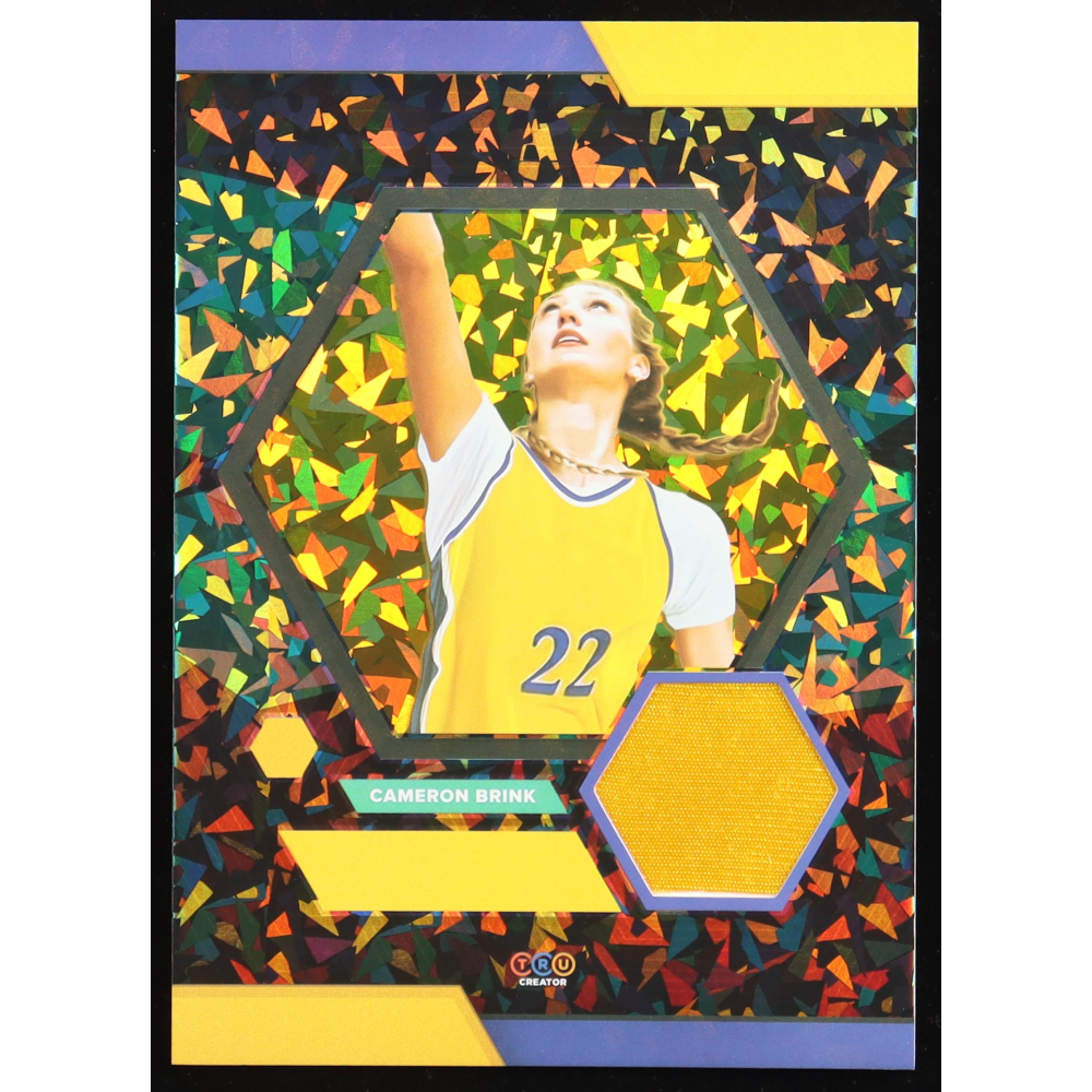 Cameron Brink 2024 TruSport Jumbo Trucreator Cracked Ice #21 #JC-CB JSY at PristineAuction.com