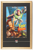 1995 Disney's "Toy Story" Custom Framed Photo Display with Woody & Buzz Pin at PristineAuction.com