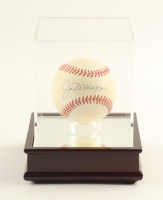 Joe DiMaggio Signed OAL Baseball with Display Case (PSA) at PristineAuction.com