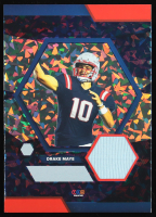 Drake Maye 2024 TruSport Jumbo Trucreator Cracked Ice #10 #JC-DM JSY RC at PristineAuction.com