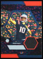 Drake Maye 2024 TruSport Jumbo Trucreator Cracked Ice #10 #JC-DM JSY RC at PristineAuction.com