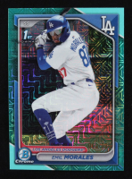 Emil Morales 2024 Bowman Chrome Mega Box Prospects Aqua Refractors #BCP221 RC #063/299 at PristineAuction.com