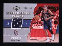 Vince Carter 2005-06 Upper Deck Performance Clause Jerseys #VC #244/250 at PristineAuction.com