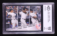 Aaron Judge RC / Aaron Hicks / Gary Sanchez 2017 Topps Now #482 Power Yankees Victory (BCCG 10) at PristineAuction.com