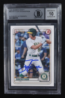 Tyler Soderstrom Signed 2020 1st Bowman Draft Auto #BD-119 RC (Beckett | Autograph Grade BGS 10) at PristineAuction.com