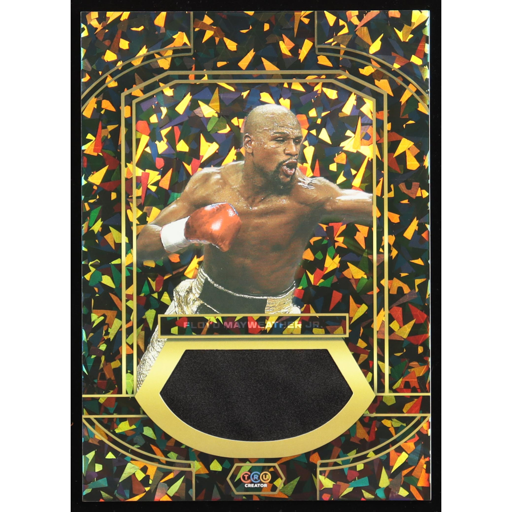 Floyd Mayweather Jr. 2024 TruSport Jumbo Trucreator Cracked Ice #22 #JC-FMJ JSY at PristineAuction.com