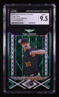 Paul Skenes 2024 Leaf Collective Promos Press Pass Green Shimmer #PPB5 #15/50 RC (CGC 9.5) at PristineAuction.com