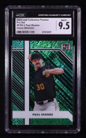 Paul Skenes 2024 Leaf Collective Promos Press Pass Green Shimmer #PSB5 #12/50 RC (CGC 9.5) at PristineAuction.com