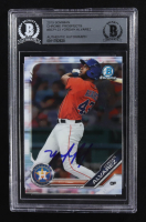 Yordan Alvarez Signed 2019 Bowman Chrome Prospects Auto #BCP-123 RC (Beckett | Autograph Grade BGS Authentic) at PristineAuction.com