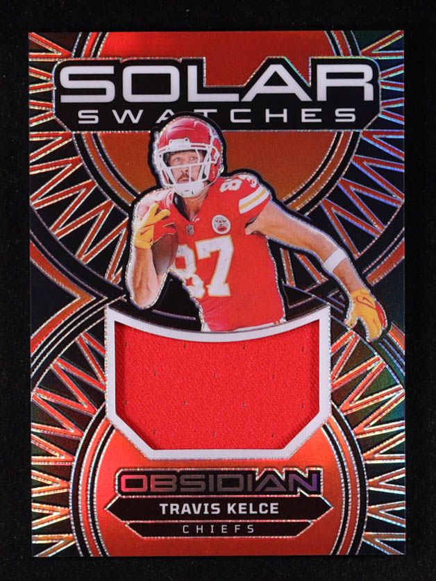 Travis Kelce 2024 Panini Obsidian Solar Swatches #28 at PristineAuction.com Travis Kelce 2024 Panini Obsidian Solar Swatches #28 at PristineAuction.com
