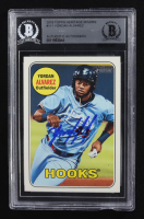 Yordan Alvarez Signed 2018 Topps Heritage Minors Hooks Auto #111 RC (Beckett | Autograph Grade BGS Authentic) at PristineAuction.com