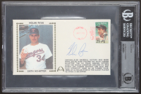 Nolan Ryan Signed 1990 "6th No-Hitter" First Day Cover Envelope (BGS) at PristineAuction.com