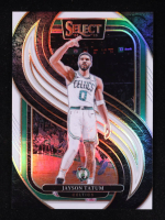 Jayson Tatum 2024-25 Select White Prizms #110 #077/149 at PristineAuction.com