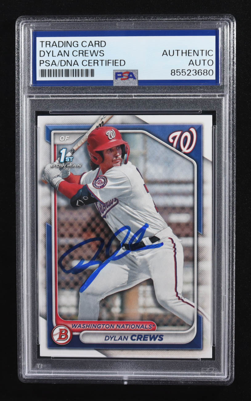 Dylan Crews Signed 2024 Topps 1st Bowman #BP-23 RC (PSA) at PristineAuction.com Dylan Crews Signed 2024 Topps 1st Bowman #BP-23 RC (PSA) at PristineAuction.com