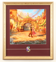 "Tangled" by Thomas Kinkade Custom Framed Art Print Display at PristineAuction.com