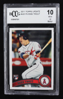 Mike Trout 2011 Topps Update #US175 RC (BCCG 10) at PristineAuction.com