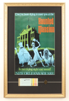 Disneyland "Haunted Mansion" Ride Poster Custom Framed Display at PristineAuction.com