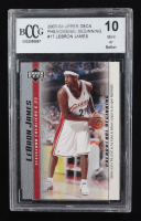 LeBron James 2003-04 Upper Deck Phenomenal Beginning LeBron James #17 RC (BCCG 10) at PristineAuction.com