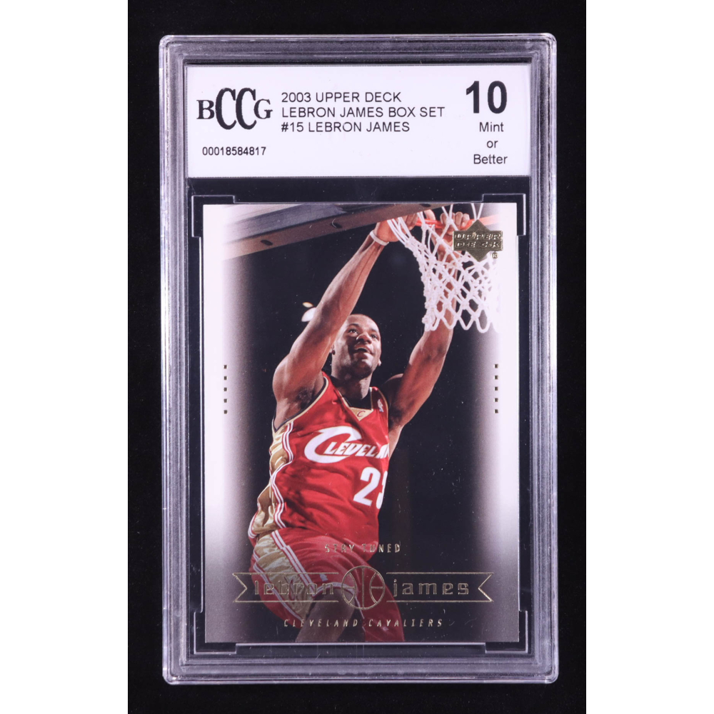 LeBron James 2003 Upper Deck LeBron James Box Set Stay Tuned #15 RC (BCCG 10) at PristineAuction.com