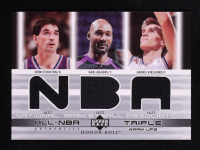 John Stockton / Karl Malone / Andrei Kirilenko 2002-03 Upper Deck Honor Roll Triple Warm-ups #5 at PristineAuction.com