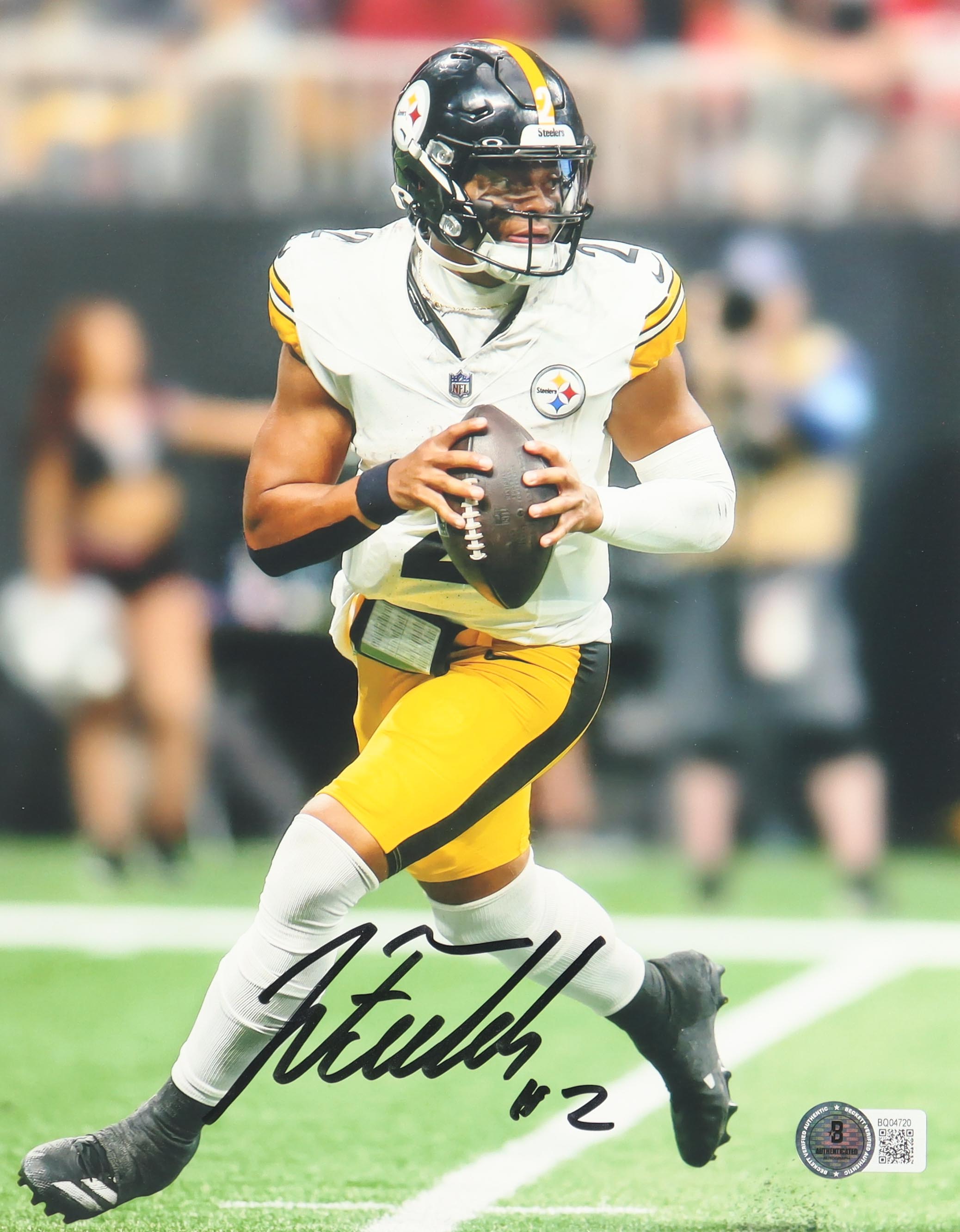 Justin Fields Signed Steelers 8x10 Photo (Beckett) at PristineAuction.com Justin Fields Signed Steelers 8x10 Photo (Beckett) at PristineAuction.com