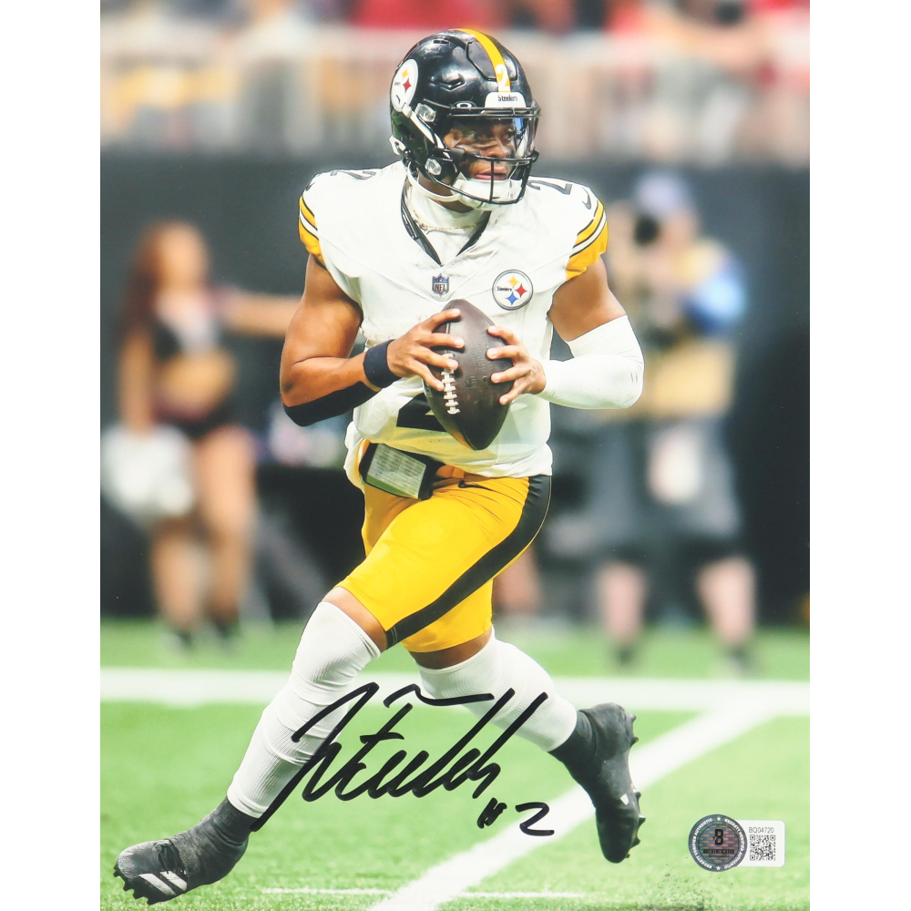 Justin Fields Signed Steelers 8x10 Photo (Beckett) at PristineAuction.com