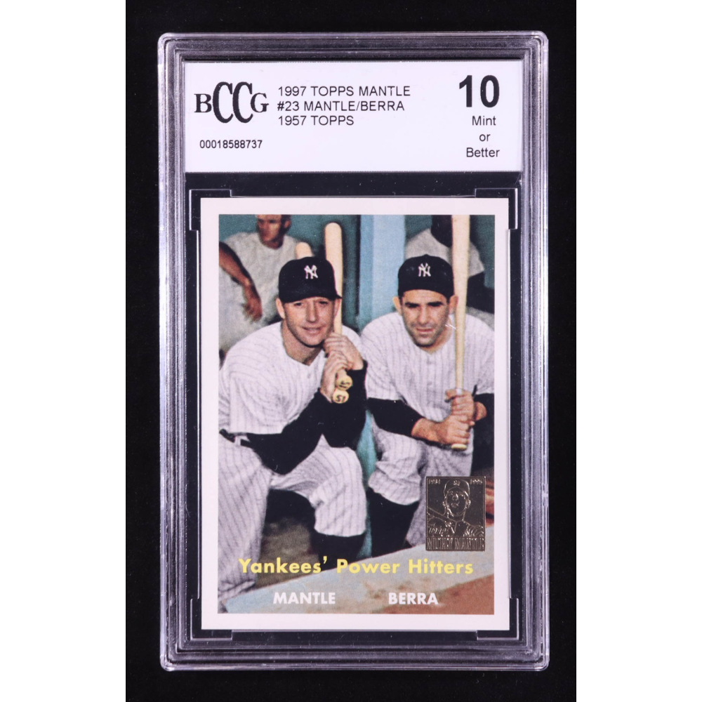 Mickey Mantle 1996 Topps Mantle #23 1957 Topps (BCCG 10) at PristineAuction.com
