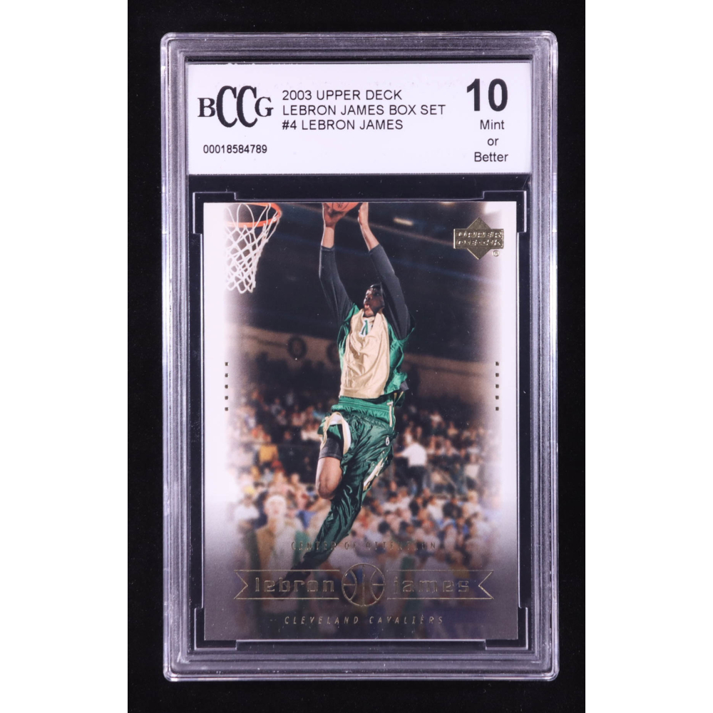 LeBron James 2003 Upper Deck LeBron James Box Set Center Of Attention #4 RC (BCCG 10) at PristineAuction.com