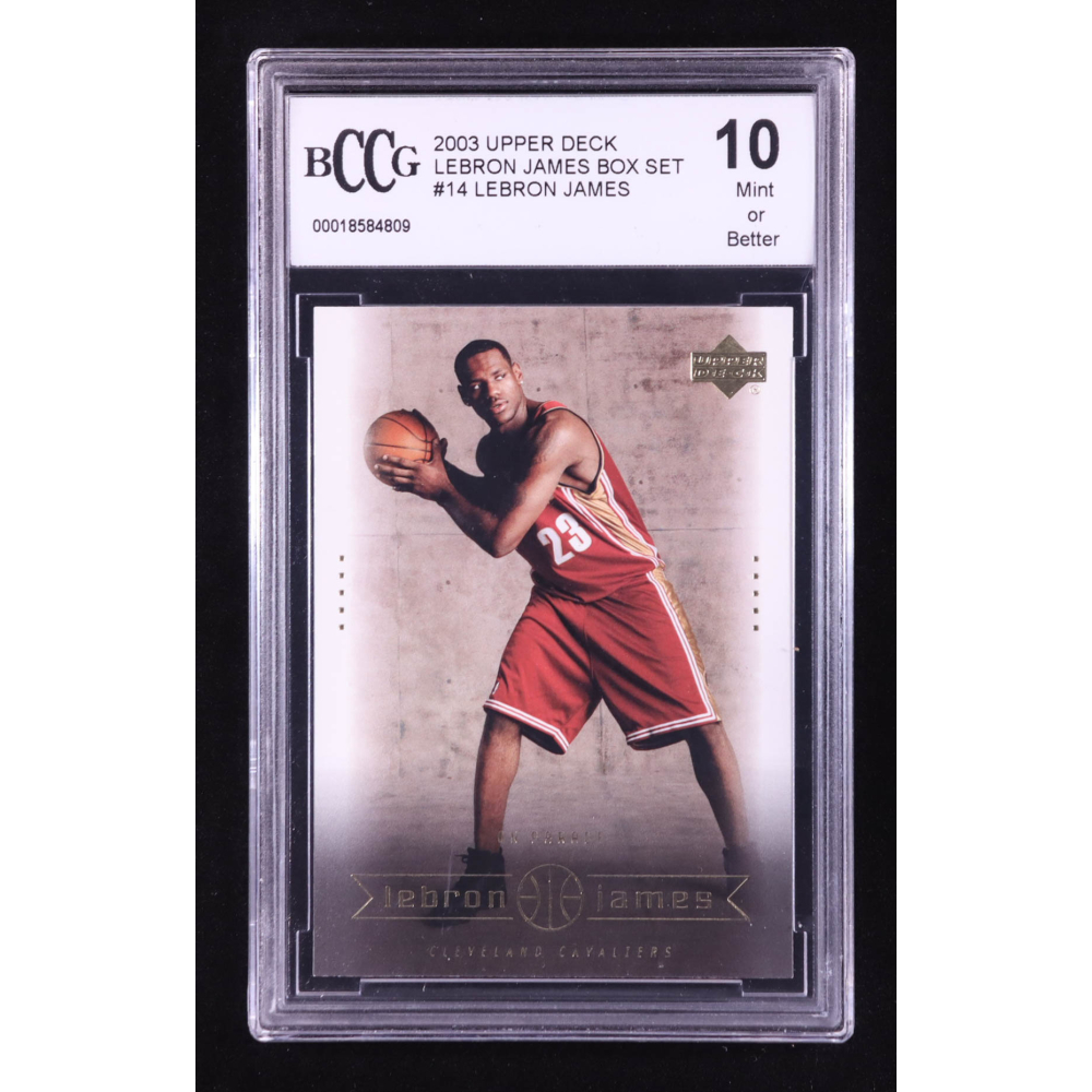LeBron James 2003 Upper Deck LeBron James Box Set On Parade #14 RC (BCCG 10) at PristineAuction.com