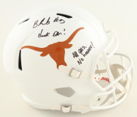 Bijan Robinson Signed Texas Longhorns Full-Size Helmet Inscribed "Hook Em!" & "All Gas No Breaks" (Beckett) at PristineAuction.com