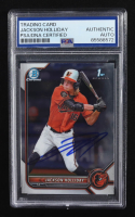 Jackson Holliday Signed 2022 Topps Bowman Chrome 1st #BDC-168 RC (PSA) at PristineAuction.com