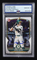 Jacob Wilson Signed 2023 Topps Bowman 1st #BD-121 RC (PSA | Autograph Graded PSA 10) at PristineAuction.com