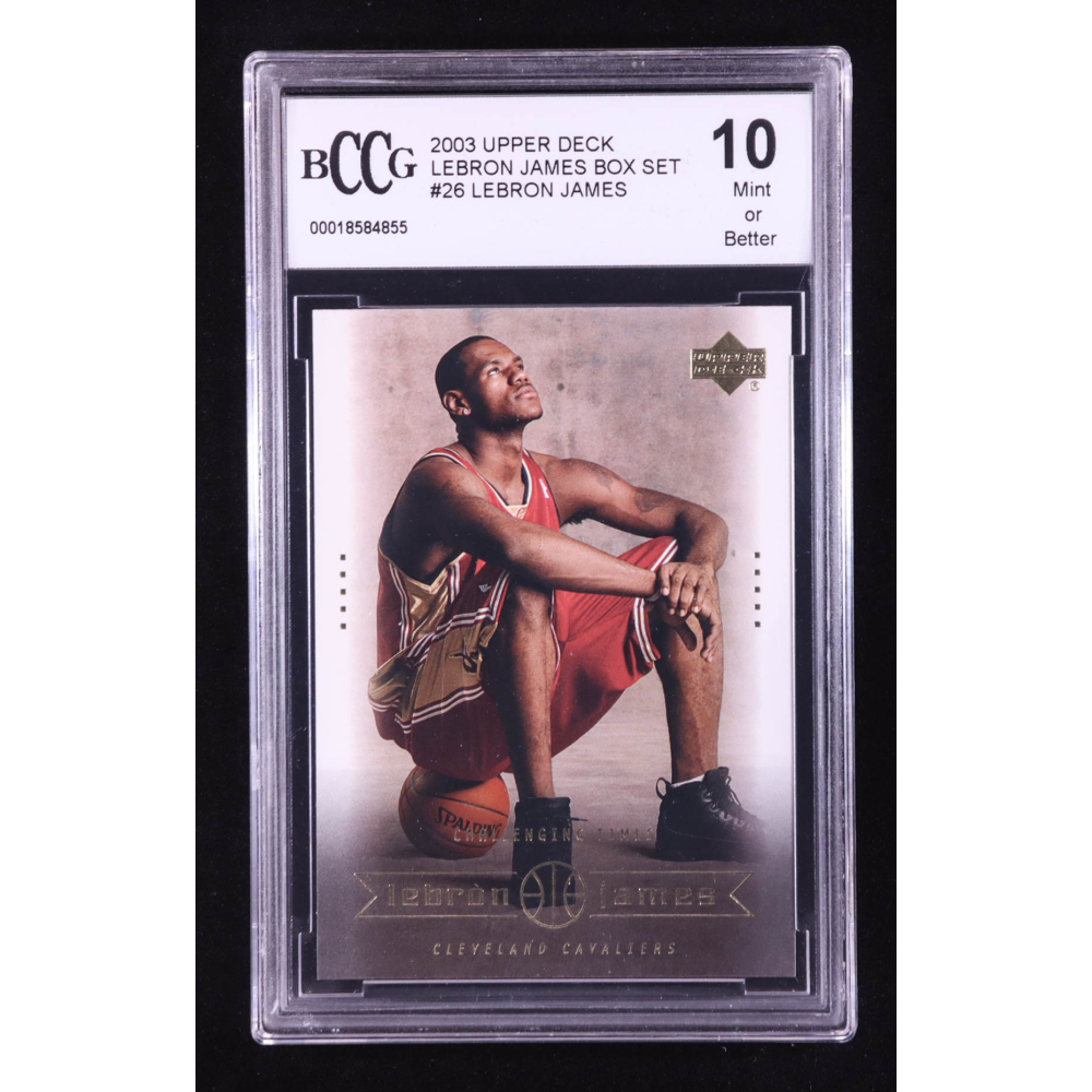 LeBron James 2003 Upper Deck LeBron James Box Set Challenging Times #26 RC (BCCG 10) at PristineAuction.com