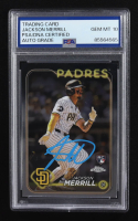 Jackson Merrill Signed 2024 Topps Chrome #207 RC (PSA | Autograph Graded PSA 10) at PristineAuction.com
